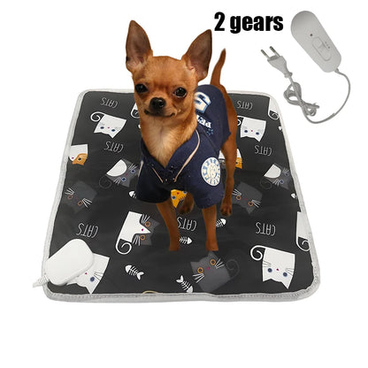 Winter Pet Heating Blanket Temperature Warm Cat Dog Mattress Indoor Heating Pad Pet Supplies USB heating pad