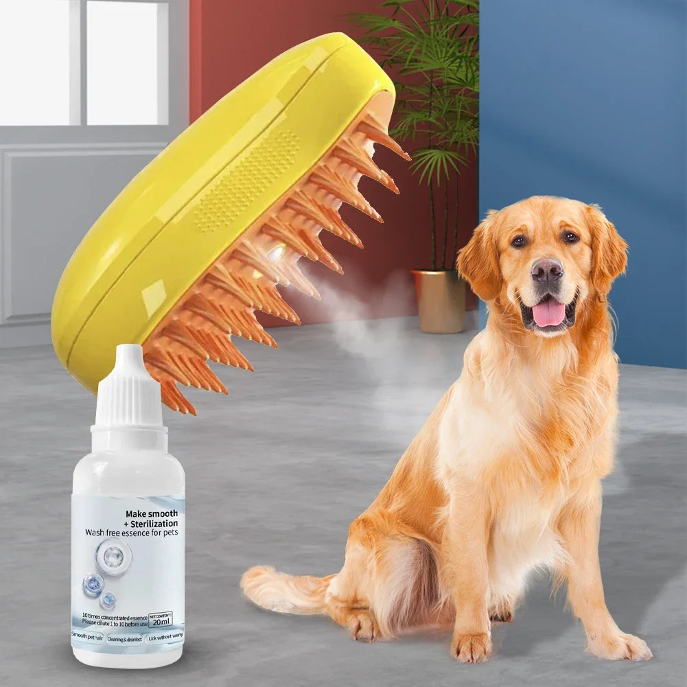 Cat Steam Brush Hair Serum – Pet Grooming Depilation Essence for Cats and Dogs