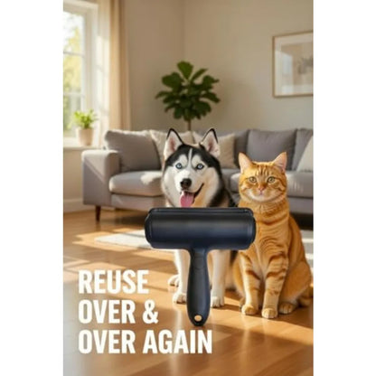 Reusable Pet Hair Remover Roller – Self Cleaning Lint Brush for Furniture, Couch and Car Seats