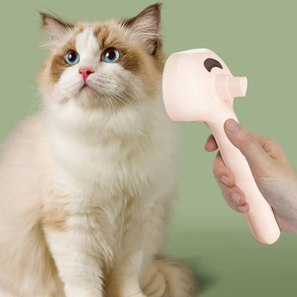 3 in 1 Rechargeable Pet Steam Brush – Self Cleaning Grooming Brush for Cats, Dogs and Small Animals