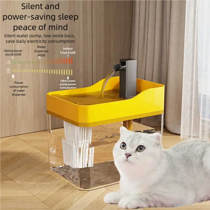 Hot transparent pet water dispenser plug-in automatic water drinker circulating and flowing out water smoothly pet water drinker
