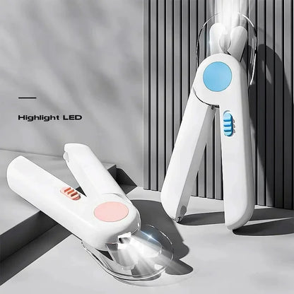 LED Pet Nail Clipper – Safe Quick Trimming Tool for Dogs and Cats with Nail File