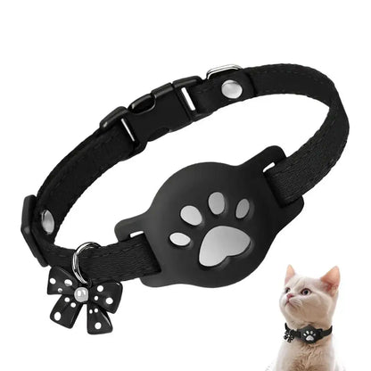 Reflective Pet Collar with AirTag Holder – Waterproof Adjustable GPS Tracker for Cats and Dogs