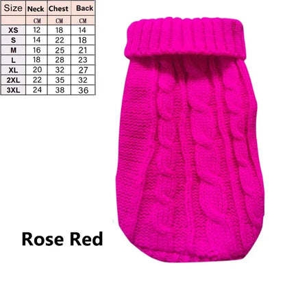 Dog Winter Clothes Knitted Pet Clothes For Small Medium Dogs Chihuahua Puppy Pet Sweater Yorkshire Pure Dog Sweater Ropa Perro