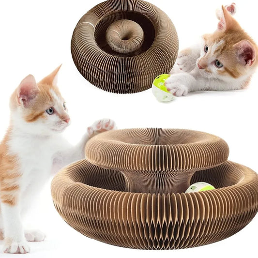 Interactive Tower Cat Toy Turntable Roller Balls Toys for Cats Kitten Teaser Puzzle Track Toy Pets Training Supplies Accessories