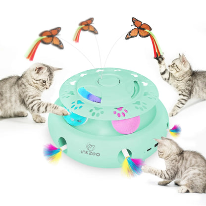 Interactive Cat Whack A Mole Toy – Automatic 7 Hole Mouse Game for Indoor Cats