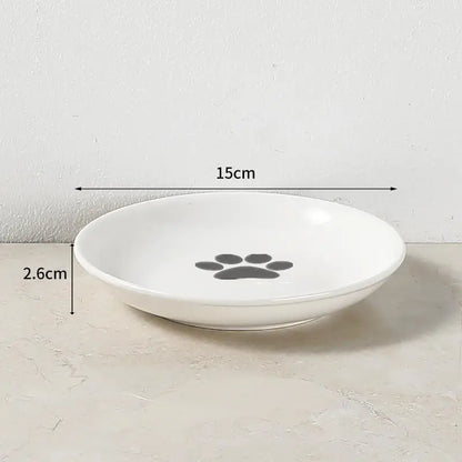 Ceramic Raised Pet Bowl Food Water Treats For Cats &amp Doggie Cat Stand Bowl Dogs Supplies Outdoor Feeding Drinking Accessories