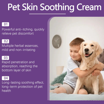 EELJOY Pet Skin Care Cream for Dogs Cats Dry Itchy Skin Relief Soothing Balm Anti Itch Lotion Allergy Treatment Paw Repair