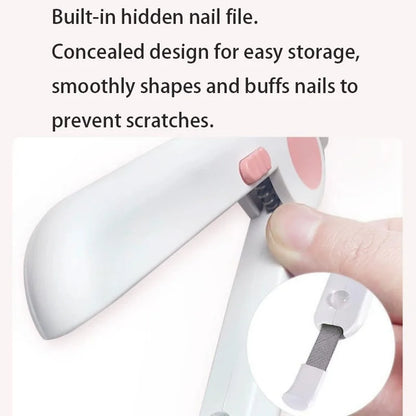 LED Pet Nail Clipper – Safe Quick Trimming Tool for Dogs and Cats with Nail File