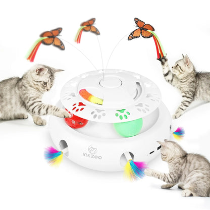 Interactive Cat Whack A Mole Toy – Automatic 7 Hole Mouse Game for Indoor Cats