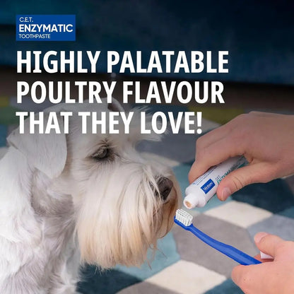 Pet Dental Care Paste – Poultry Flavor Toothpaste for Dogs and Cats Tartar Control Fresh Breath