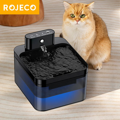 Wireless Automatic Cat Water Fountain – 2600mAh Smart Pet Water Dispenser with Infrared Sensor for Cats and Dogs