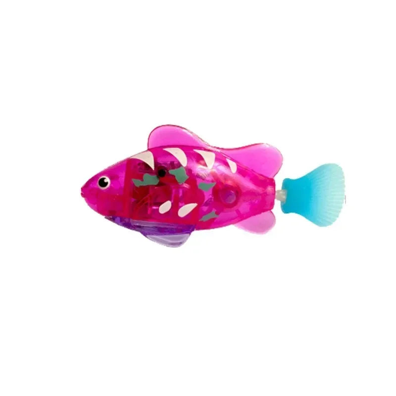 New Cat Toy LED Interactive Swimming Robot Electronic Fish Toys Cute Styling Glowing Simulation Electric Fish Toy Pet Products