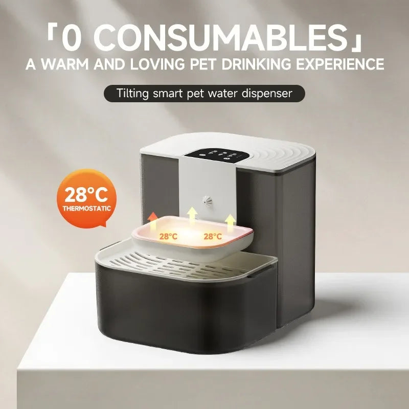 4.5L Smart Automatic Pet Water Dispenser – Remote Control Wireless Fountain with Heating for Cats and Kittens