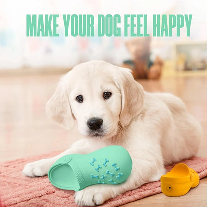Dog Squeaky Latex Slipper Durable Chew Toy Teeth Cleaning Training Indoor Outdoor Play Small Medium Large Dogs Pet Supplies