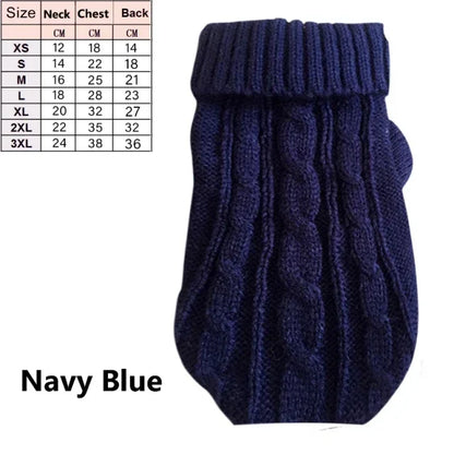 Dog Winter Clothes Knitted Pet Clothes For Small Medium Dogs Chihuahua Puppy Pet Sweater Yorkshire Pure Dog Sweater Ropa Perro