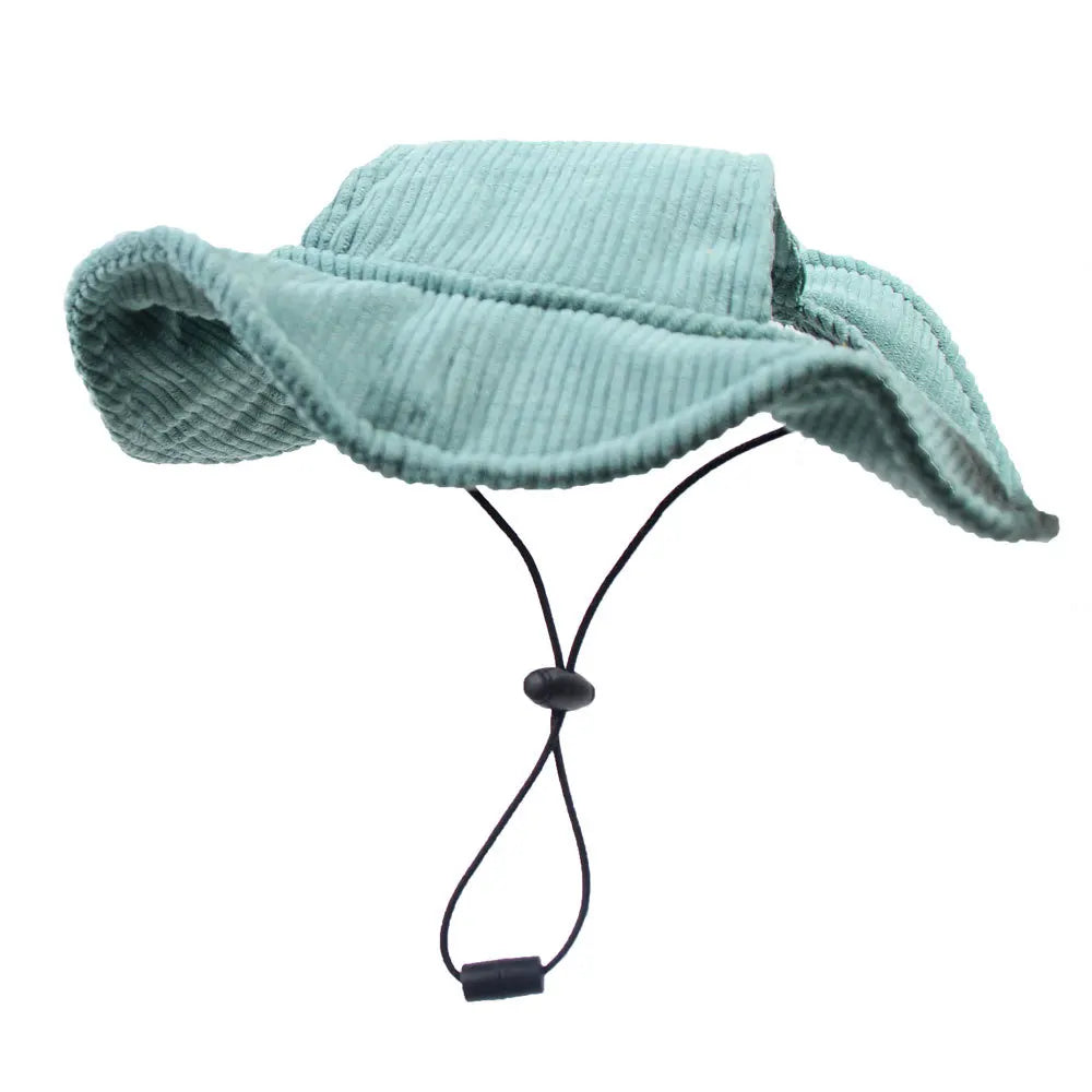Corduroy Dog Baseball Cap – Adjustable Sun Hat for Small, Medium and Large Dogs