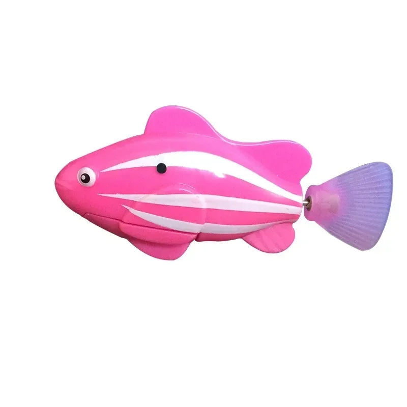 New Cat Toy LED Interactive Swimming Robot Electronic Fish Toys Cute Styling Glowing Simulation Electric Fish Toy Pet Products