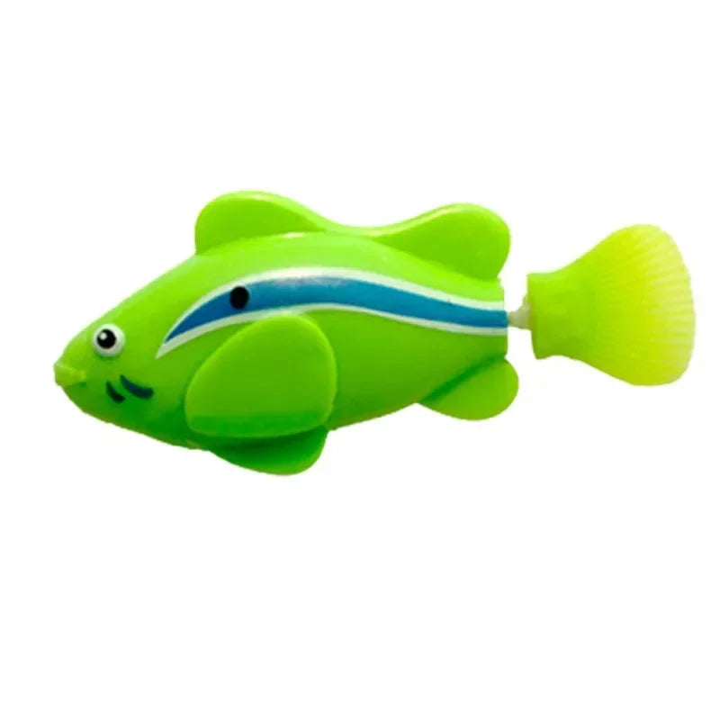 New Cat Toy LED Interactive Swimming Robot Electronic Fish Toys Cute Styling Glowing Simulation Electric Fish Toy Pet Products