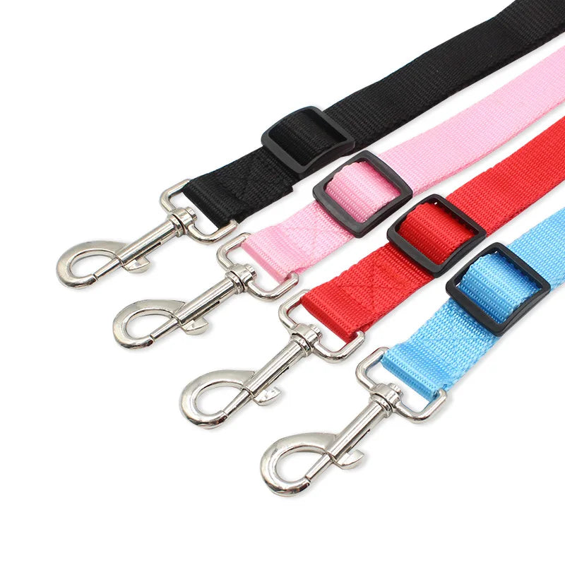 Double Twin Dual Coupler Dog Leash Two in One Strong Nylon V Shape Adjustable Pet Dog Leash Colorful Two Ways 2 Dogs Pet Lead