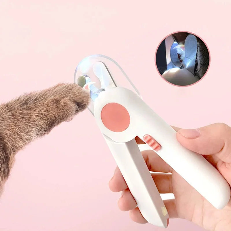 LED Pet Nail Clipper – Safe Quick Trimming Tool for Dogs and Cats with Nail File