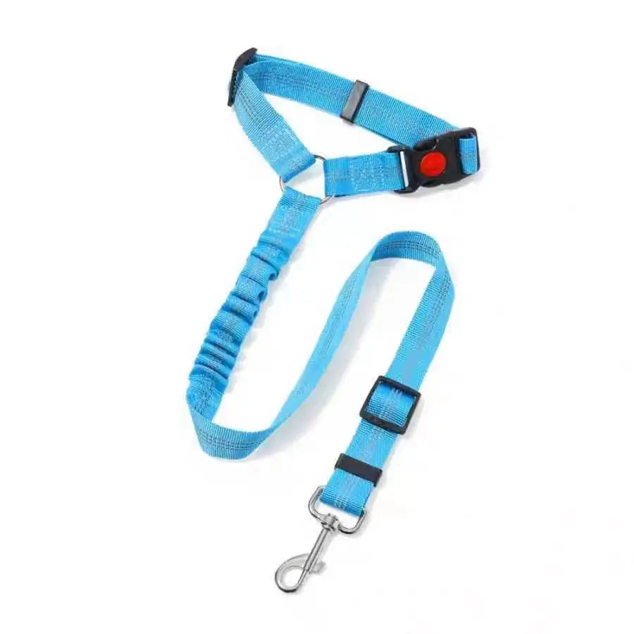 New Solid Two-in-one Dog Harness Leash Pet Car Seat Belt BackSeat Safety Belt Adjustable for Kitten Dogs Collar Pet Accessories