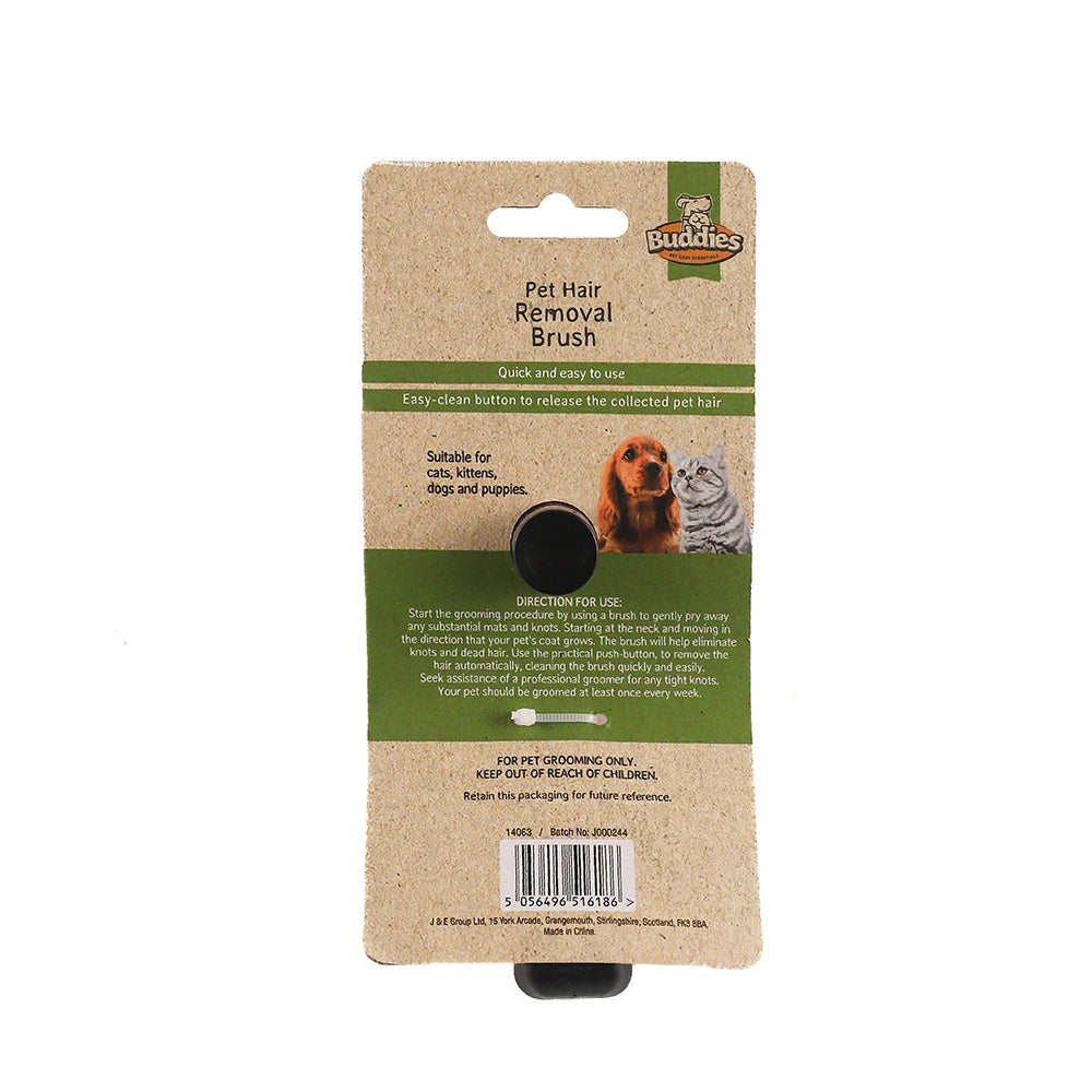 Dual Purpose Pet Hair Removal Brush – Grooming and Cleaning Tool for Dogs and Cats
