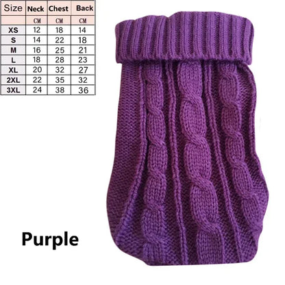 Dog Winter Clothes Knitted Pet Clothes For Small Medium Dogs Chihuahua Puppy Pet Sweater Yorkshire Pure Dog Sweater Ropa Perro