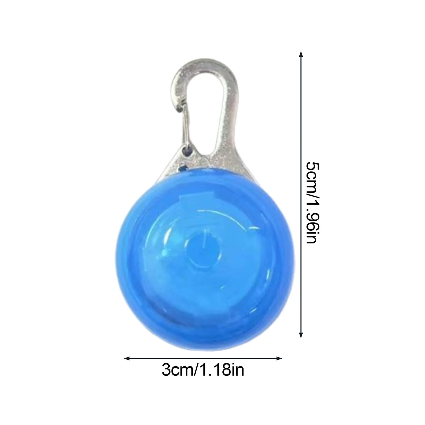 LED Glow Dog Collar Pendant – Light Up Night Safety Accessory for Dogs and Cats