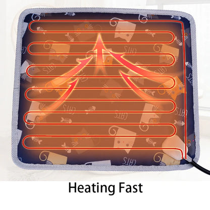 Winter Pet Heating Blanket Temperature Warm Cat Dog Mattress Indoor Heating Pad Pet Supplies USB heating pad