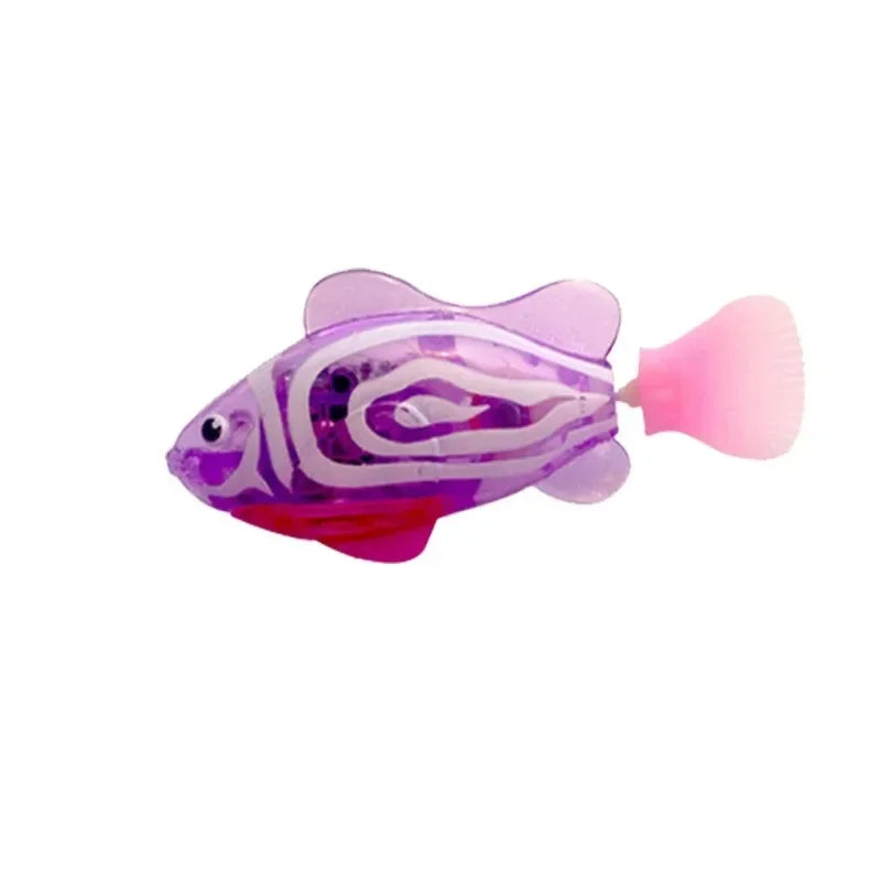 New Cat Toy LED Interactive Swimming Robot Electronic Fish Toys Cute Styling Glowing Simulation Electric Fish Toy Pet Products