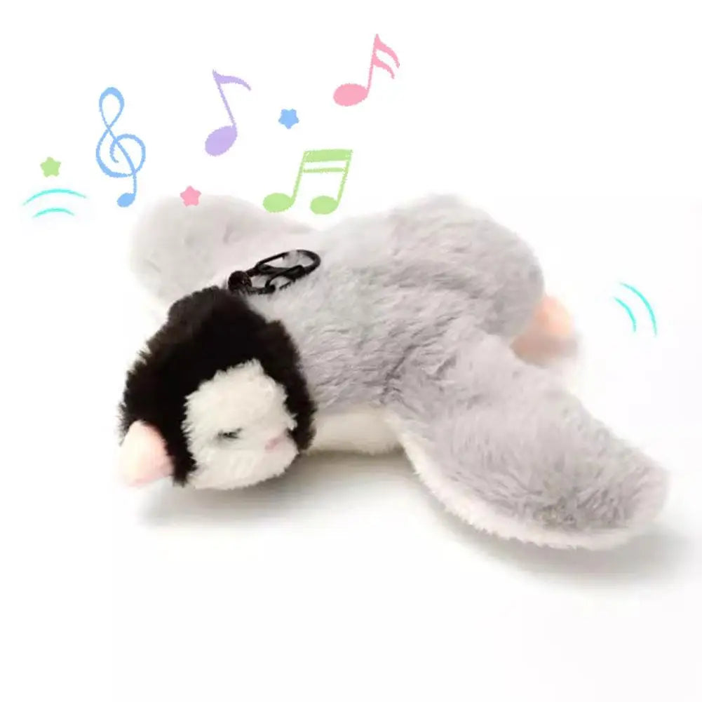 Interactive Cat Toys Rechargeable Flying Bird Wings Cat Toy Stimulating Play Touch Activated Plush Pet Cat Toy