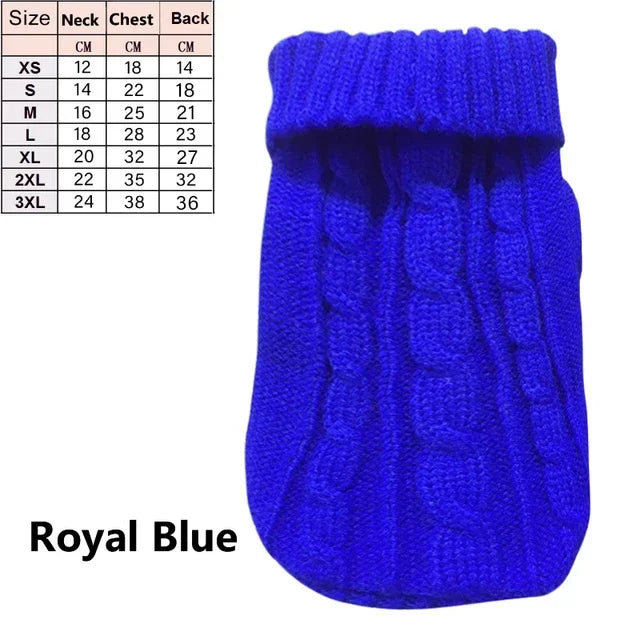 Dog Winter Clothes Knitted Pet Clothes For Small Medium Dogs Chihuahua Puppy Pet Sweater Yorkshire Pure Dog Sweater Ropa Perro