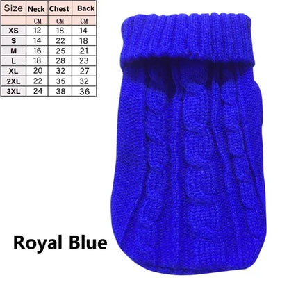 Dog Winter Clothes Knitted Pet Clothes For Small Medium Dogs Chihuahua Puppy Pet Sweater Yorkshire Pure Dog Sweater Ropa Perro