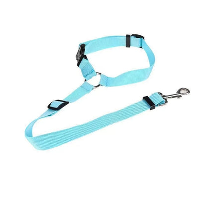 New Solid Two-in-one Dog Harness Leash Pet Car Seat Belt BackSeat Safety Belt Adjustable for Kitten Dogs Collar Pet Accessories