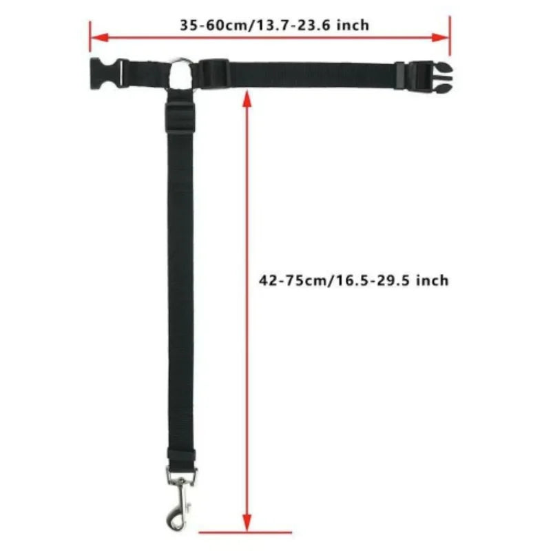 New Solid Two-in-one Dog Harness Leash Pet Car Seat Belt BackSeat Safety Belt Adjustable for Kitten Dogs Collar Pet Accessories