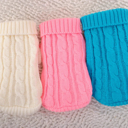 Dog Winter Clothes Knitted Pet Clothes For Small Medium Dogs Chihuahua Puppy Pet Sweater Yorkshire Pure Dog Sweater Ropa Perro