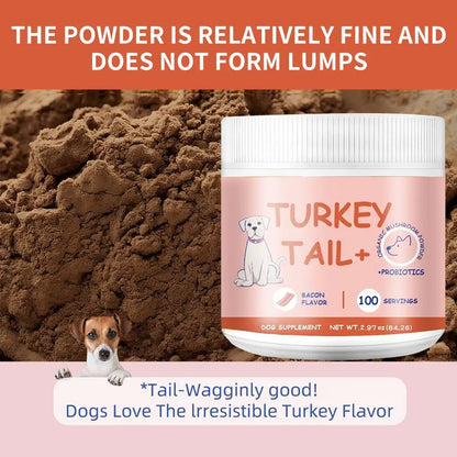 Bacon Flavor Pet Mushroom Powder – Daily Appetite Enhancer for Picky Cats and Dogs