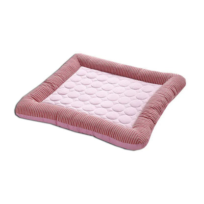 Cooling Pet Mat – Breathable Ice Silk Summer Bed for Dogs, Cats, Puppies and Kittens