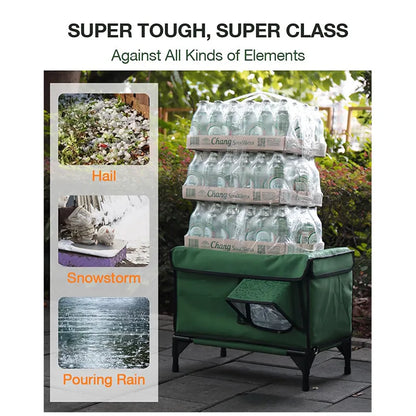 Outdoor Waterproof Cat House Warm Heated Winter Cat House Insulated Outside Foldable Cats Nest Tent Sleeping Extra Large Pet