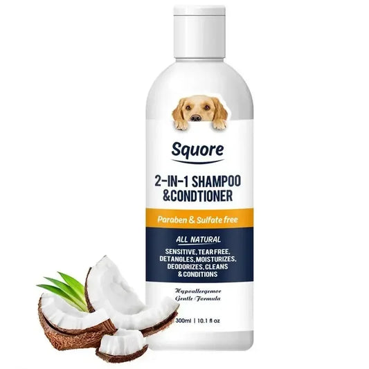 2 in 1 Puppy Shampoo & Conditioner – Natural Moisturizing Pet Shampoo for Sensitive Skin