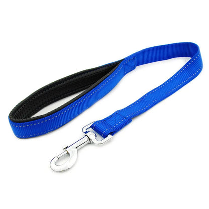 Dog Leash Reflective Short Dogs Leash Nylon Rope Pet Chain Soft Handle Waterproof Leash for Dog Walking Traction Pet Accessories