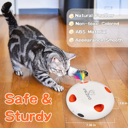 Interactive Cat Whack A Mole Toy – Automatic 7 Hole Mouse Game for Indoor Cats