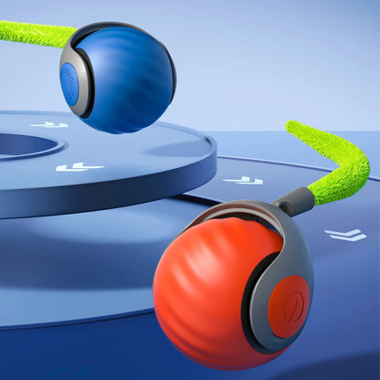 Smart Moving Cat Toy Ball with Tail – Automatic Interactive Toy with Two Speed Modes