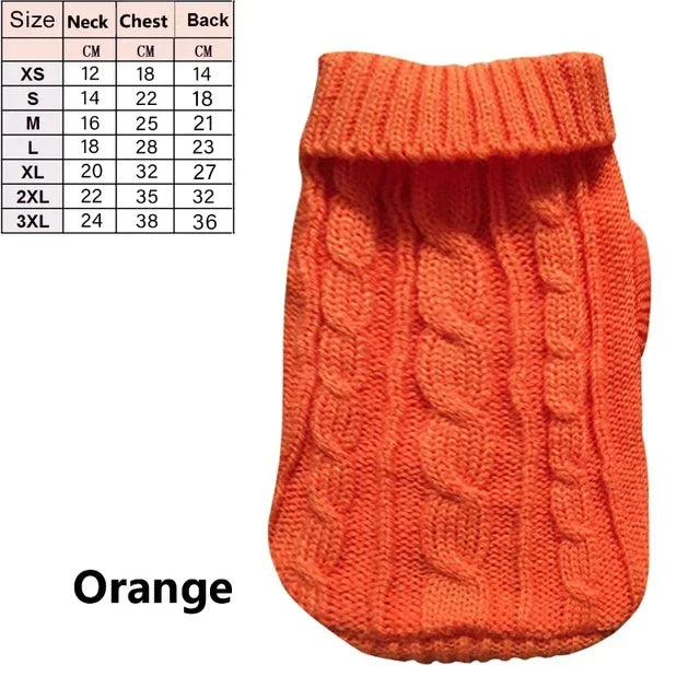 Dog Winter Clothes Knitted Pet Clothes For Small Medium Dogs Chihuahua Puppy Pet Sweater Yorkshire Pure Dog Sweater Ropa Perro