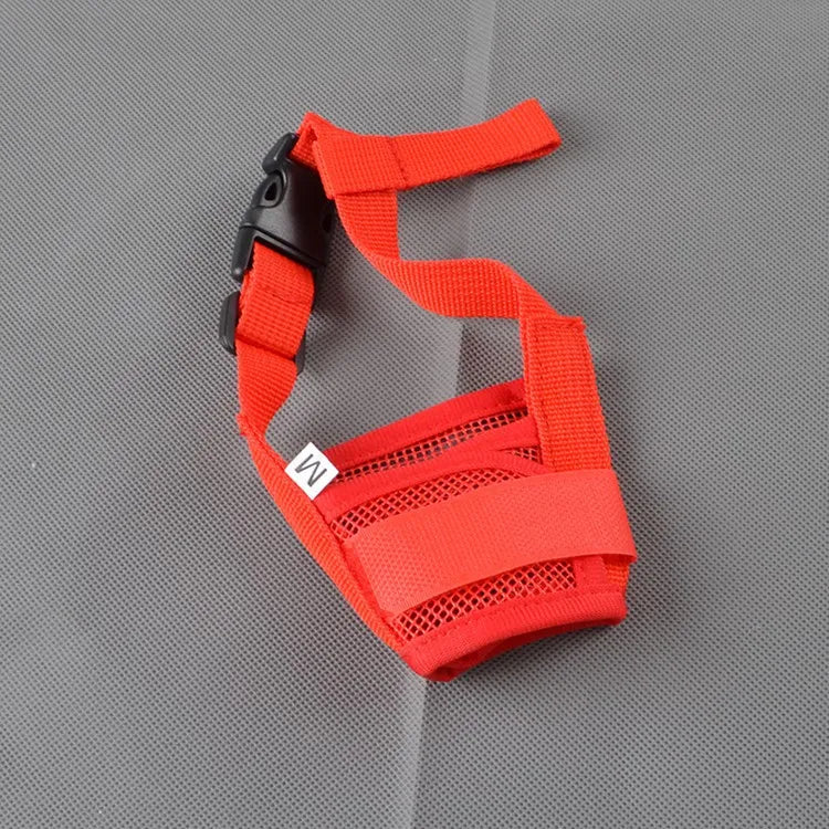 Adjustable Anti Bark Dog Muzzle – Breathable Mesh Nylon Mouth Cover for Small and Large Dogs