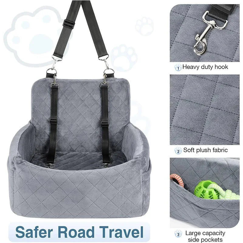 Pet Car Seat Mat – Washable Anti Slip Travel Safety Seat for Dogs and Cats