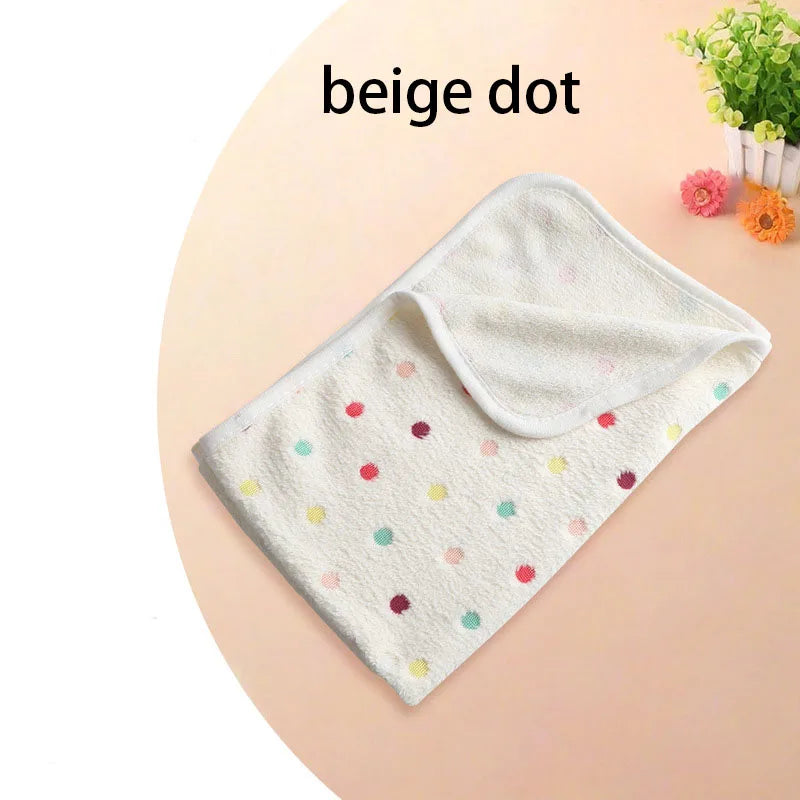Winter Velvet Pet Sleeping Warm Blanket with Paw/Dot/Bone Pattern, Dog Cat Washing Towel, Fleece Soft Pet Blanket Pet Bed Mat