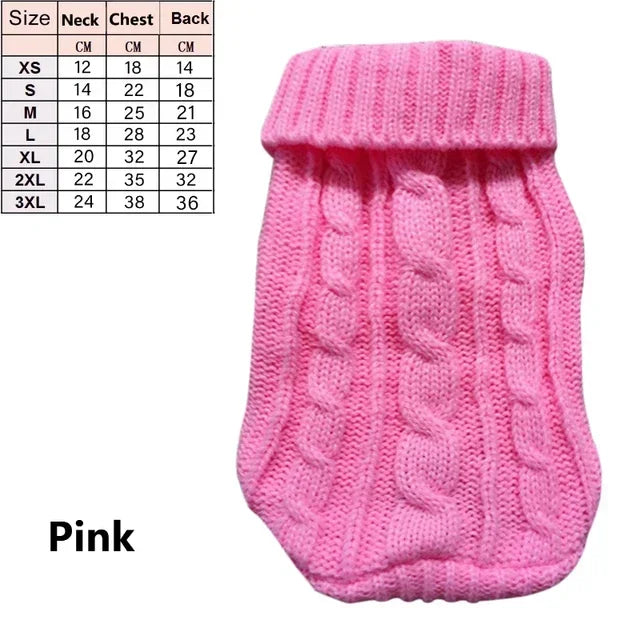 Dog Winter Clothes Knitted Pet Clothes For Small Medium Dogs Chihuahua Puppy Pet Sweater Yorkshire Pure Dog Sweater Ropa Perro