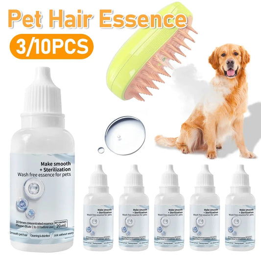 Cat Steam Brush Hair Serum – Pet Grooming Depilation Essence for Cats and Dogs